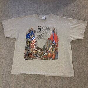 Vintage Y2K Battle at Shiloh Anniversary Military War America 2002 T Shirt XXL